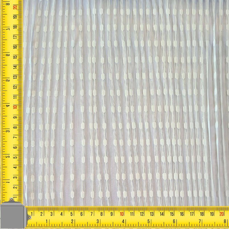 Tela de Mantoncillo Blanco Roto Encaje y Flecos (ancho 1,50M) - Imagen 4
