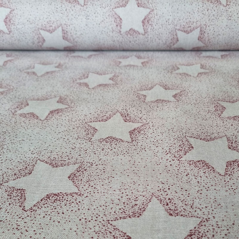 Tela de Mantelería Resinada Antimanchas Estrellas Navideñas (ancho 1,40M) (copia)