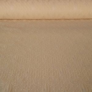 Tela de Jacquard Flor de Lis Beige (ancho 1,35M)