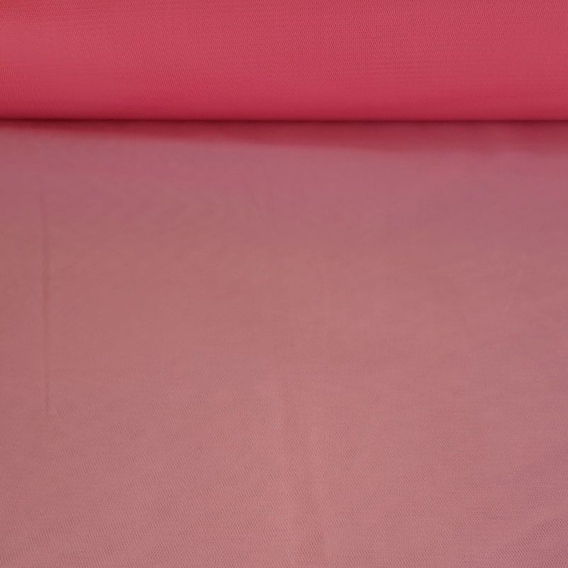 Tela de Tul Tieso Carnaval Rosa Bebé (ancho 1,50M)