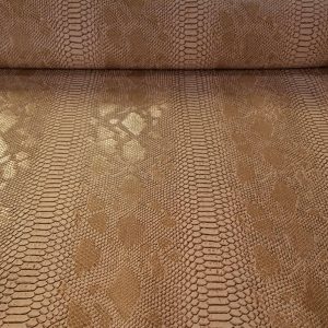 Tela de Polipiel Serpiente Camel (ancho 1,40M)