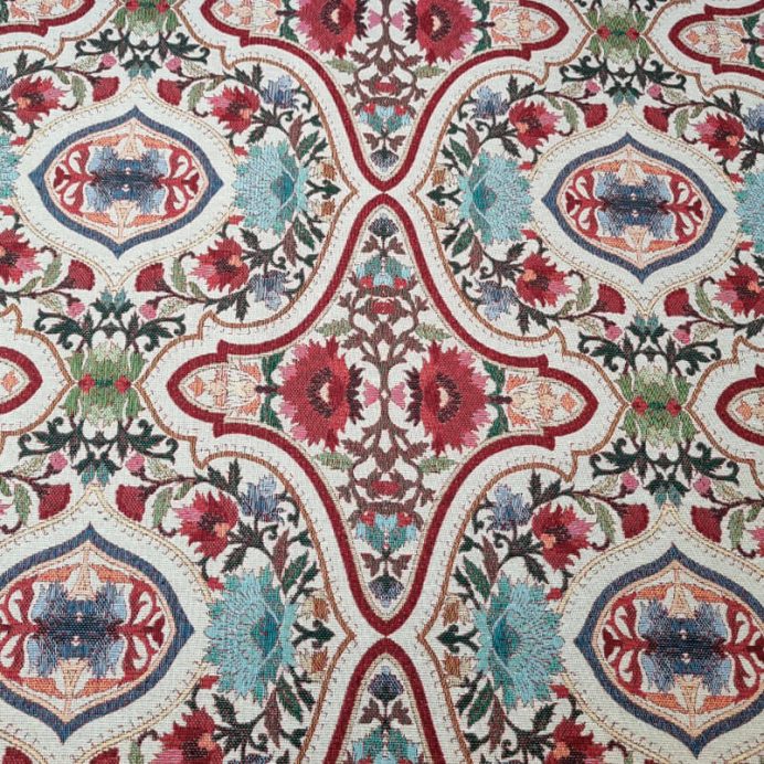 Tela de Gobelino Beige diseño Floral (ancho 2,80M) - Imagen 3