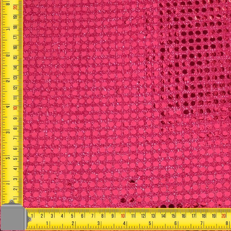 Tela de Punto con Lentejuela Roja y Purpurina (ancho 1,10M) - Imagen 2