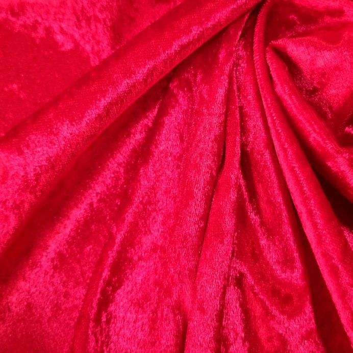 Tela de Terciopelo Martelé Roja (ancho 1,50M) - Imagen 2