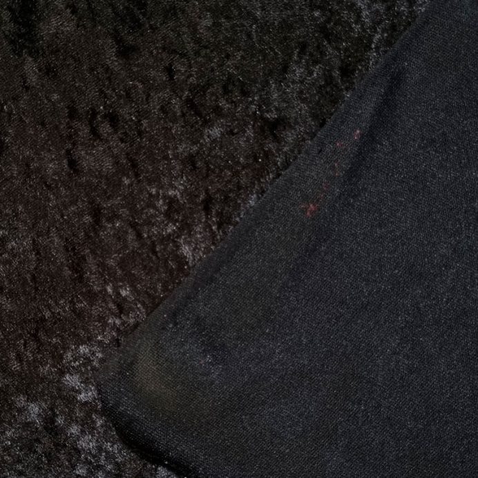 Tela de Terciopelo Martelé Negro (ancho 1,50M) - Imagen 3