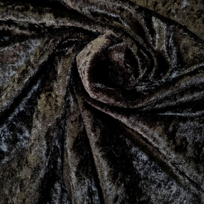 Tela de Terciopelo Martelé Negro (ancho 1,50M) - Imagen 2