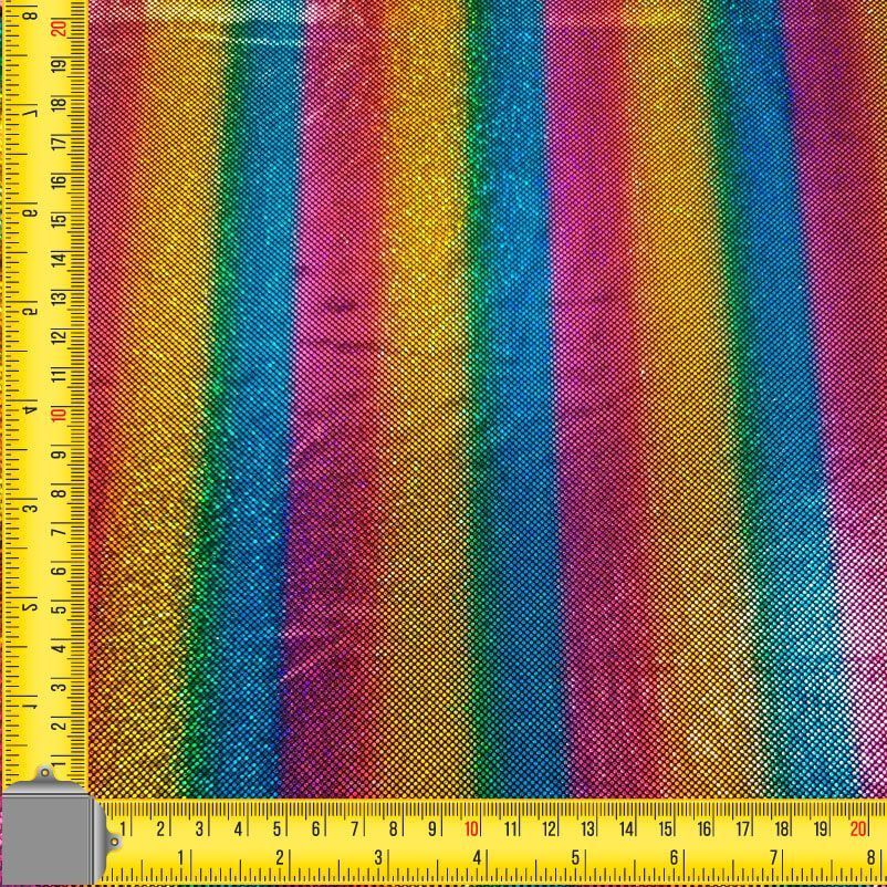 Tela de Punto Lamé Arcoíris Holográfica (ancho 1,50M) - Imagen 3