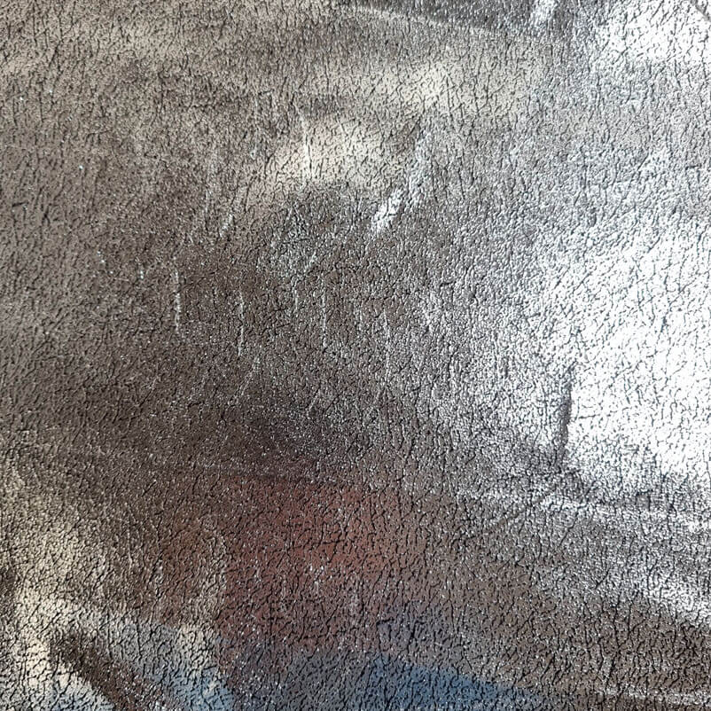 Tela de Terciopelo con Lamé Envejecido Plata (ancho 1,50M) - Imagen 2