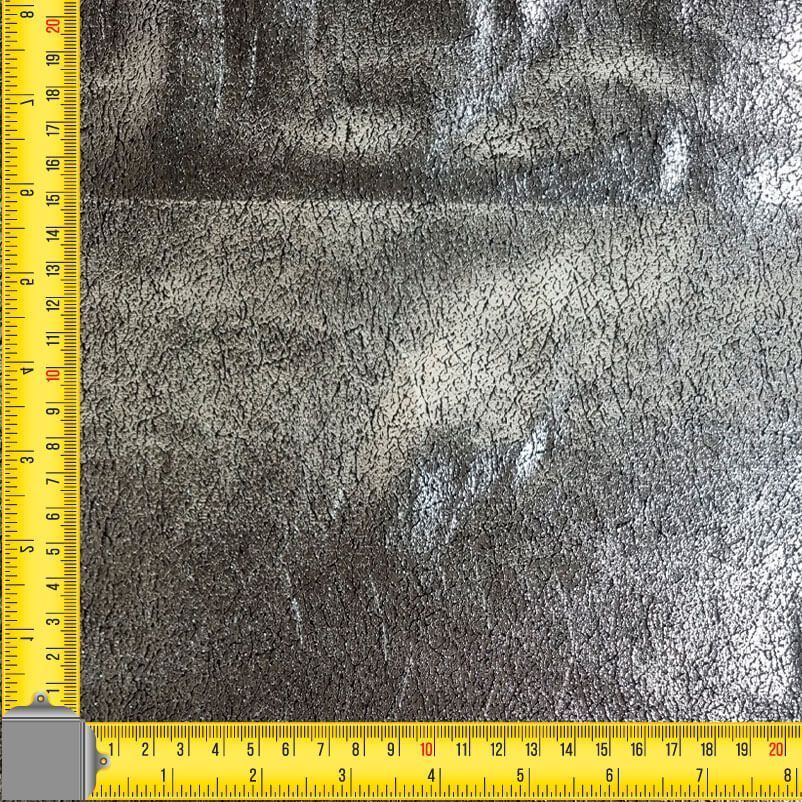 Tela de Terciopelo con Lamé Envejecido Plata (ancho 1,50M) - Imagen 3