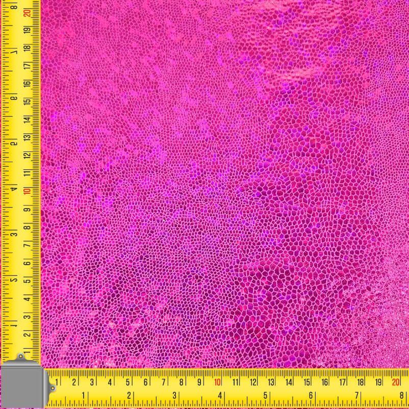 Tela de Punto Lamé Serpiente en Fucsia con Efecto Holográfico (ancho 1,50M) - Imagen 3
