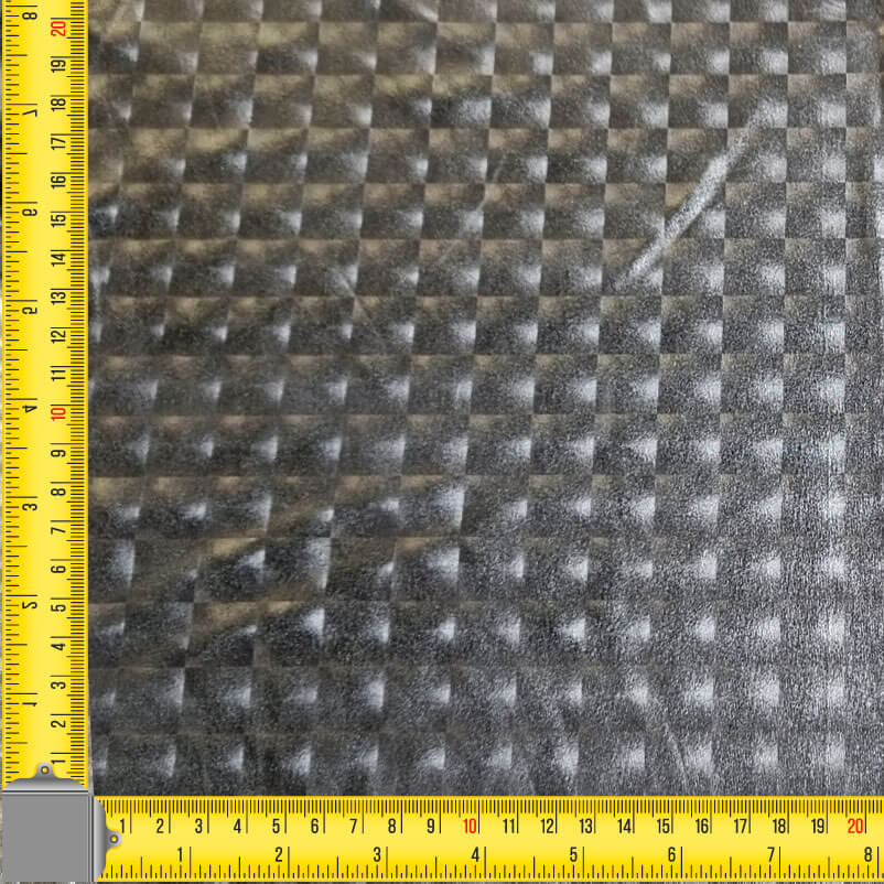 Tela de Punto Lamé Plata efecto Tridimensional (ancho 1,50M) - Imagen 3