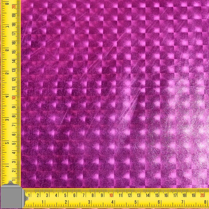 Tela de Punto Lamé Fucsia efecto Tridimensional (ancho 1,50M) - Imagen 3