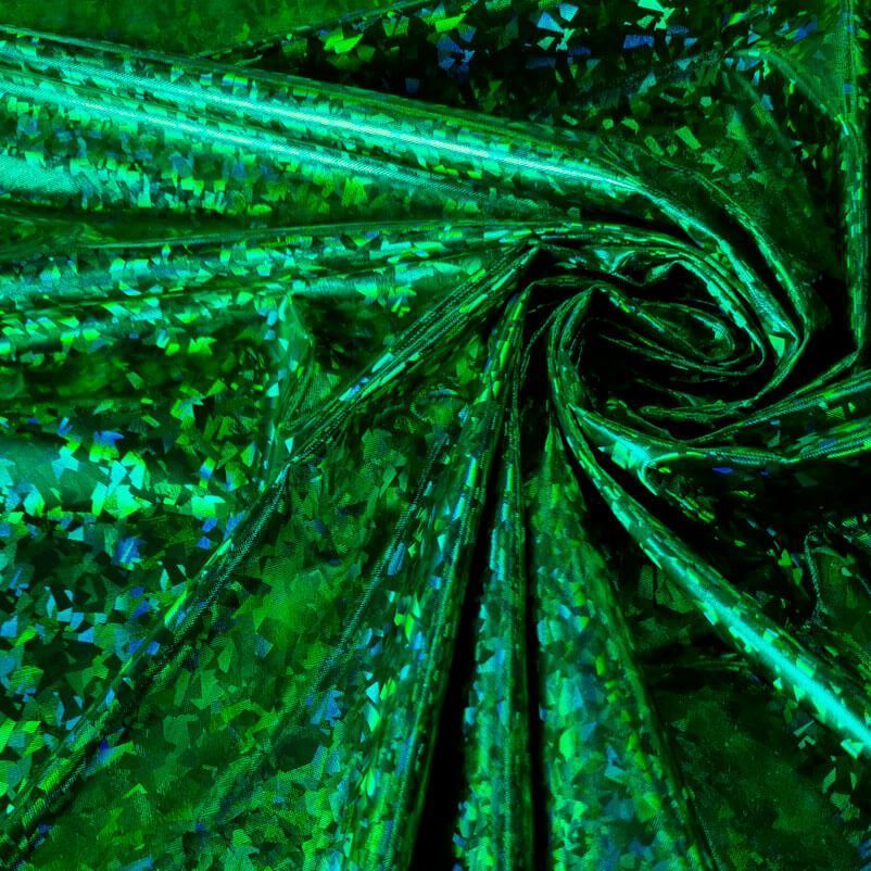 Tela de Punto Lamé Verde efecto Holográfico (ancho 1,50M) - Imagen 2