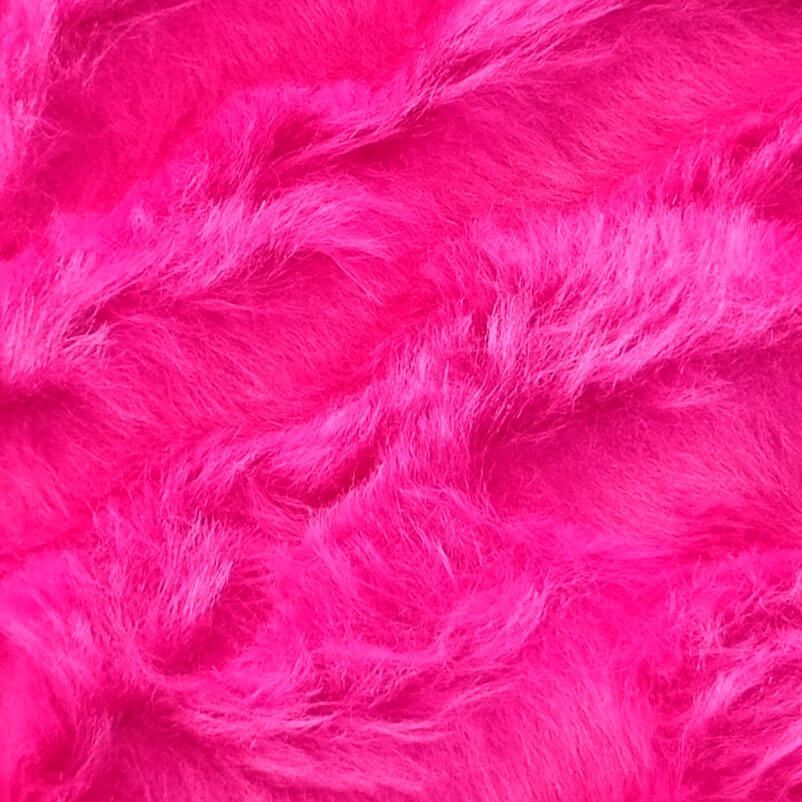 Tela de Pelo Corto Fucsia Barbie (ancho 1,50M) - Imagen 2