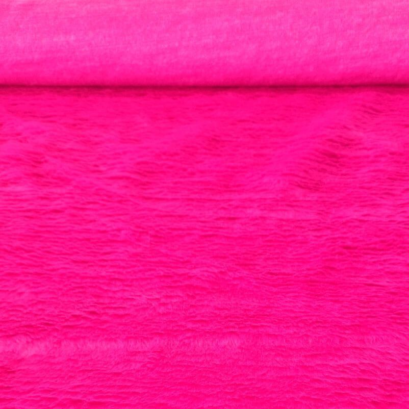 Tela de Pelo Corto Fucsia Barbie (ancho 1,50M)
