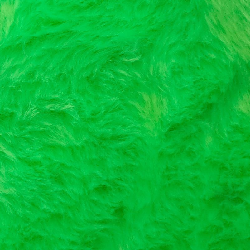 Tela de Pelo Corto Verde Flúor (ancho 1,50M) - Imagen 2