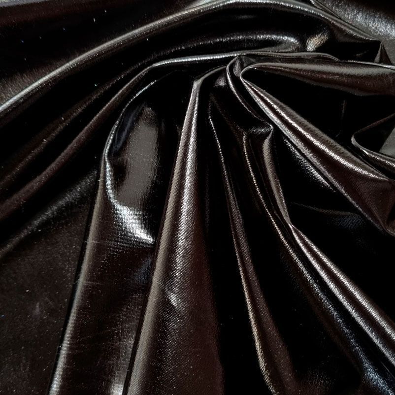 Tela de Lycra Laminada Negra (ancho 1,50M) - Imagen 2