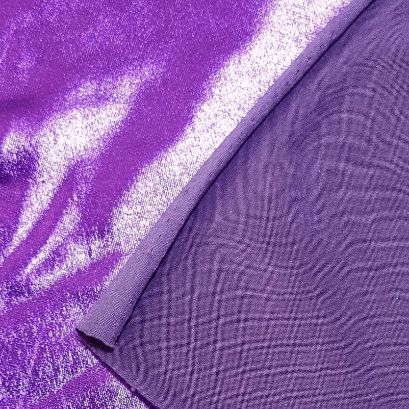 Tela de Lycra Laminada Morada (ancho 1,50M) - Imagen 3