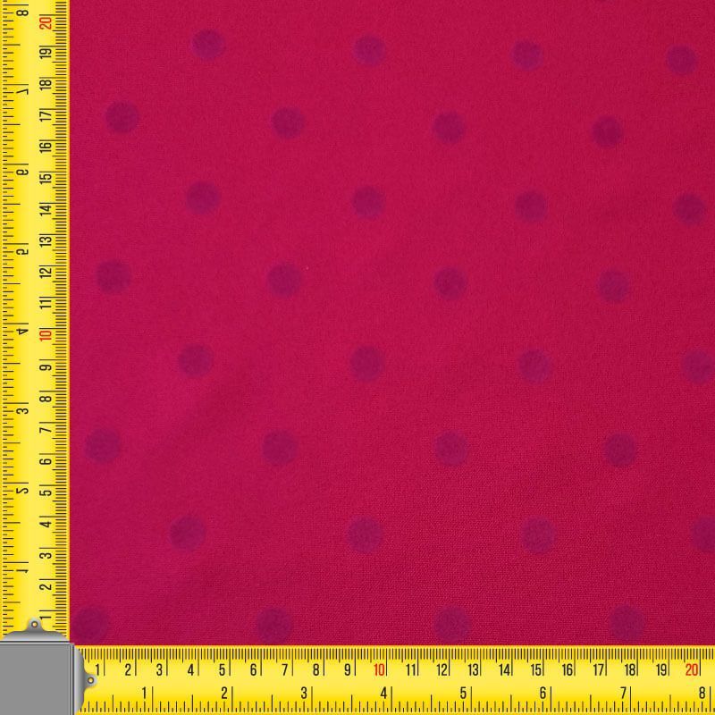 Tela de Stretch Fucsia Lunar Flocado Terciopelo 1cm (ancho 1,55M) - Imagen 3