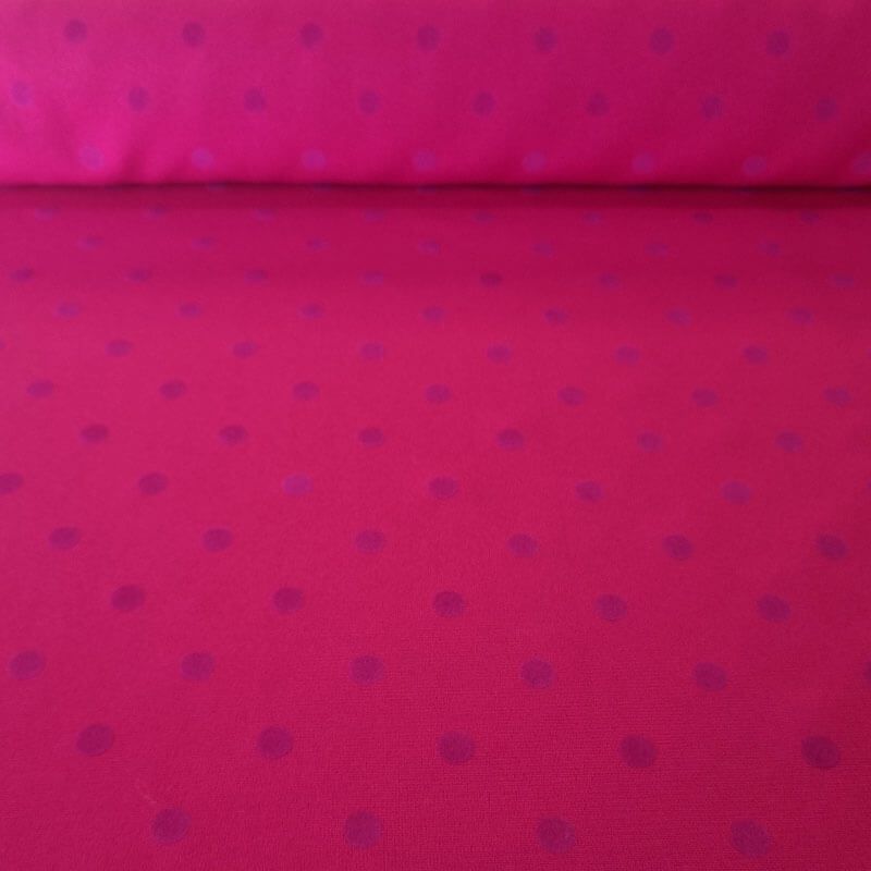 Tela de Stretch Fucsia Lunar Flocado Terciopelo 1cm (ancho 1,55M)