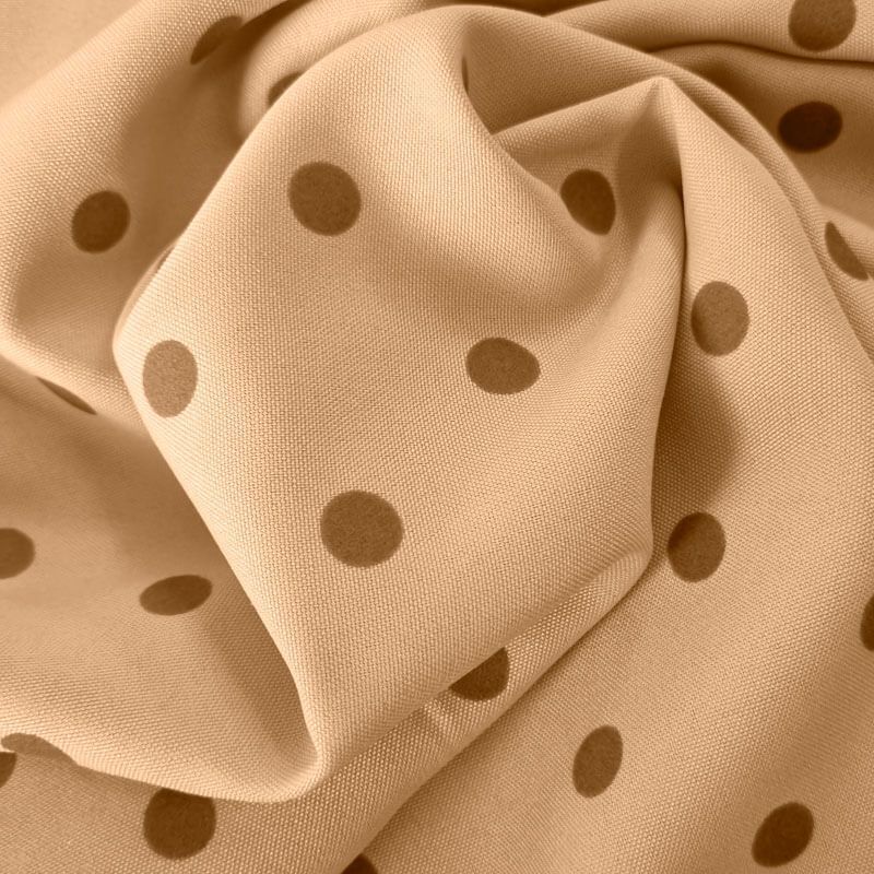 Tela de Stretch Beige Lunar Flocado Terciopelo 1cm (ancho 1,55M) - Imagen 2
