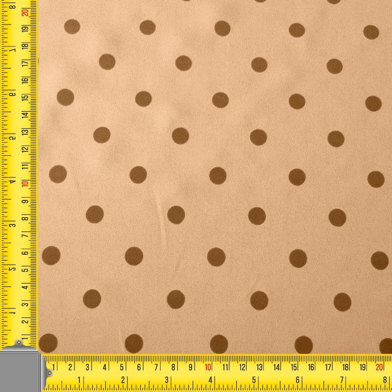 Tela de Stretch Beige Lunar Flocado Terciopelo 1cm (ancho 1,55M) - Imagen 3