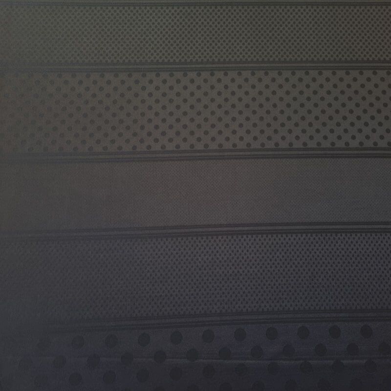 Tela de Satén Jacquard Negra Patrón Lunares Reversible (ancho 1,45M) - Imagen 4