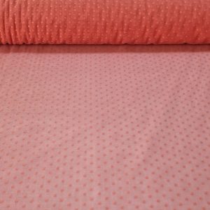 Tela de Tul Plumeti Coral (ancho 1,33M)