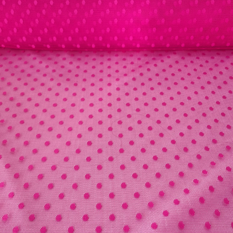 Tela de Tul Plumeti Mediano Fucsia (ancho 1,45M)
