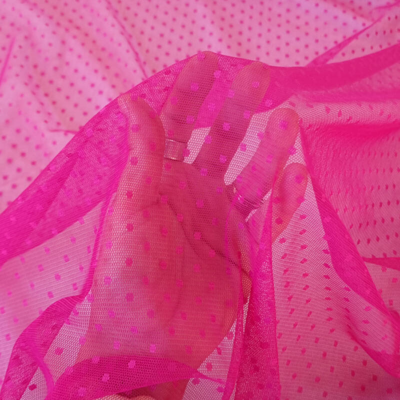 Tela de Tul Plumeti Mediano Buganvilla (ancho 1,45M) - Imagen 2