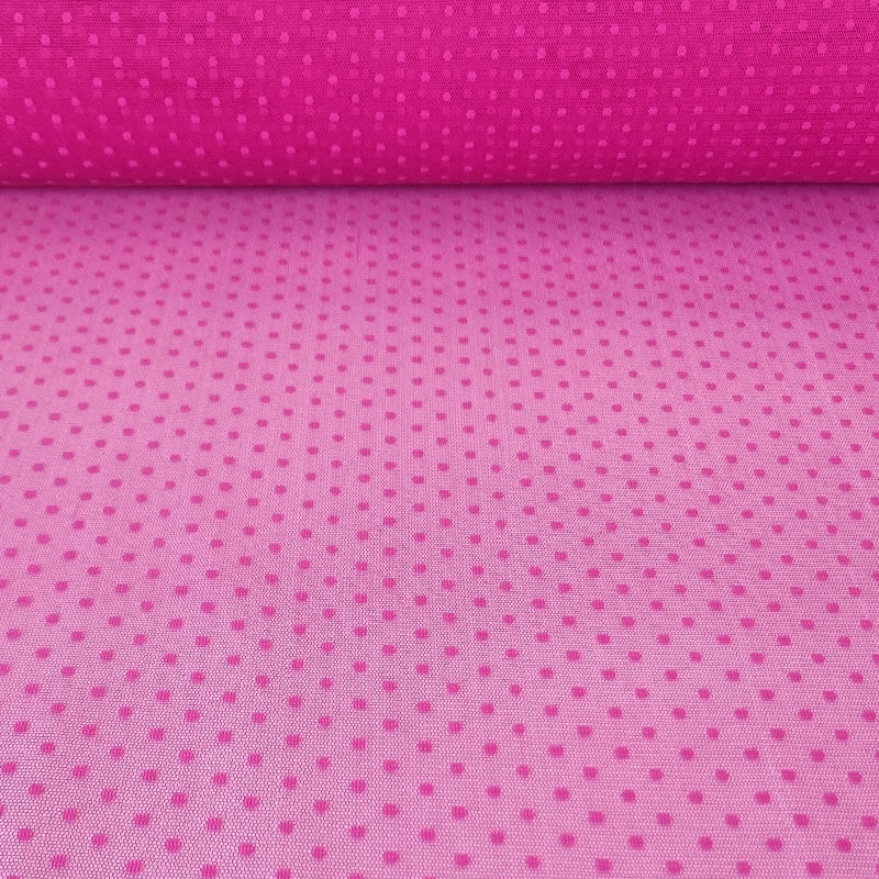 Tela de Tul Plumeti Mediano Buganvilla (ancho 1,45M)