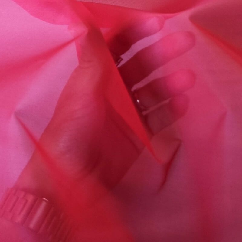 Tela de Organdí Rojo (ancho 1,50M) - Imagen 2