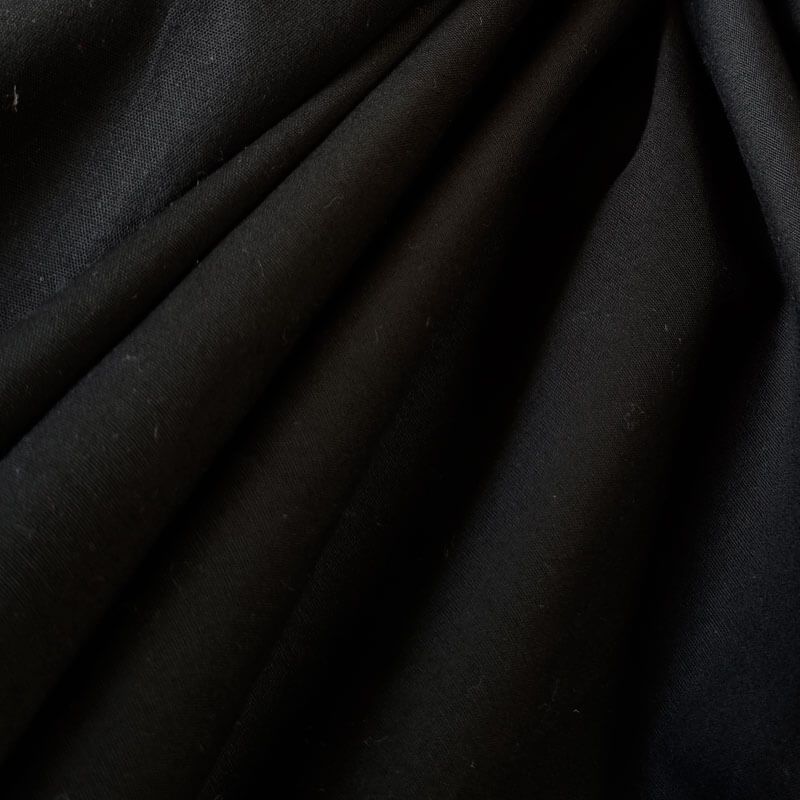 Tela de Popelín Elástico Negra (ancho 1,50M) - Imagen 2