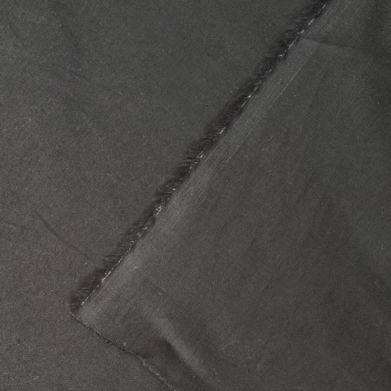 Tela de Popelín Elástico Negra (ancho 1,50M) - Imagen 3