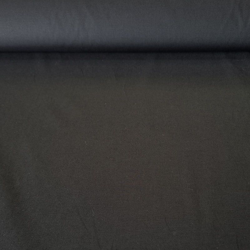 Tela de Popelín Elástico Negra (ancho 1,50M)