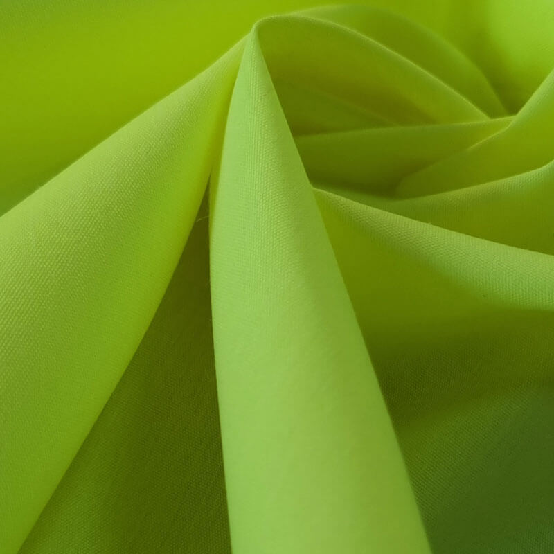 Tela de Popelín Verde Flúor (ancho 1,60M) - Imagen 2
