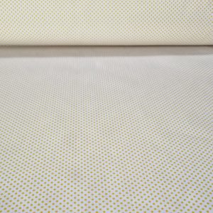 Tela de Popelín Blanca Lunar Amarillo 3mm (ancho 1,60M)