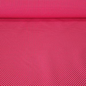 Tela de Popelín Roja Lunar Blanco 3mm (ancho 1,60M)