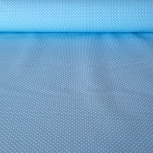 Tela de Popelín Celeste Lunar Blanco 3mm (ancho 1,60M)