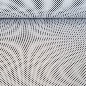 Tela de Popelín Blanca Lunar Negro 3mm (ancho 1,60M)