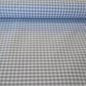 Tela de Vichy de cuadros Gris (ancho 1,60M)