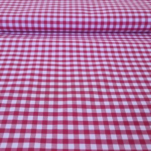 Tela de Cuadros Vichy Roja (ancho 1,60M)
