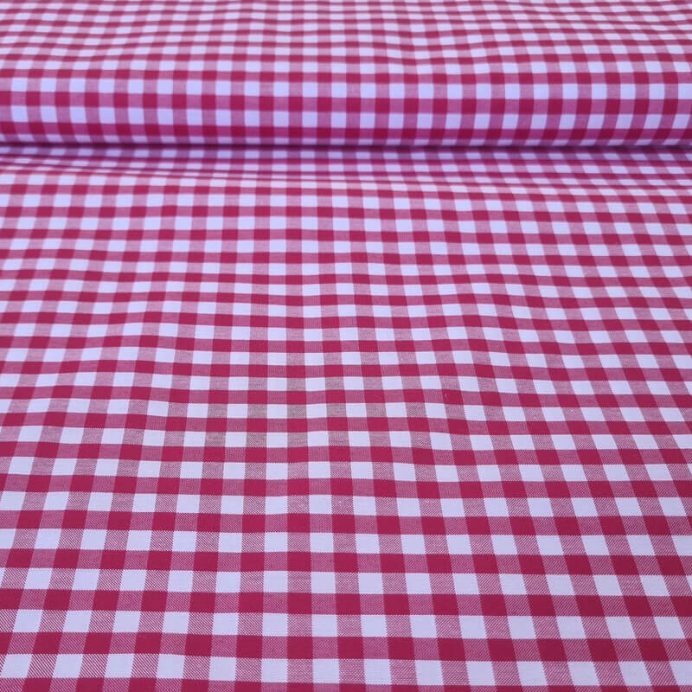 Tela de Cuadros Vichy Roja (ancho 1,60M)