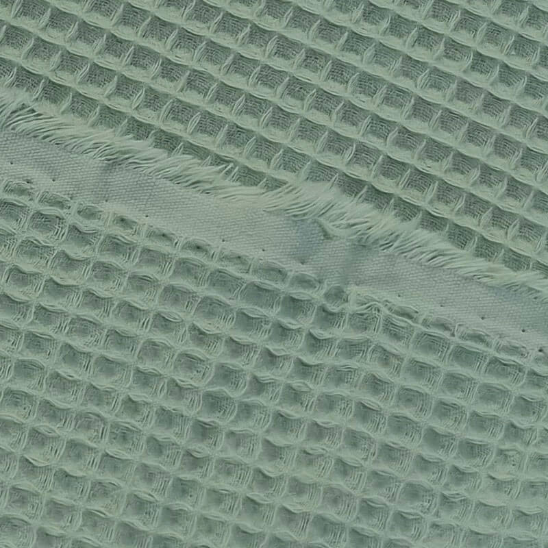 Tela de Piqué Waffle Verde Agua (ancho 1,50M) - Imagen 2