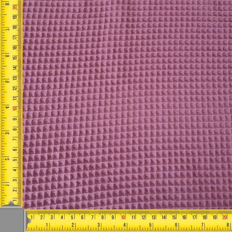 Tela de Piqué Waffle Malva (ancho 1,50M) - Imagen 3