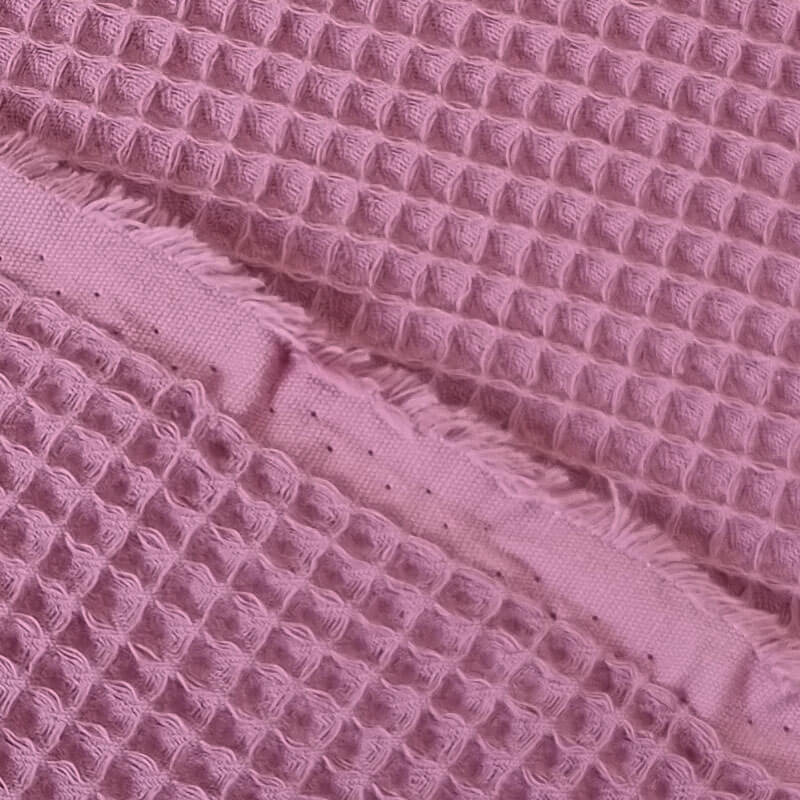 Tela de Piqué Waffle Malva (ancho 1,50M) - Imagen 2