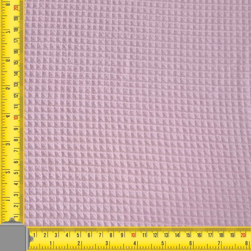 Tela de Piqué Waffle Rosa Bebé (ancho 1,50M) - Imagen 3
