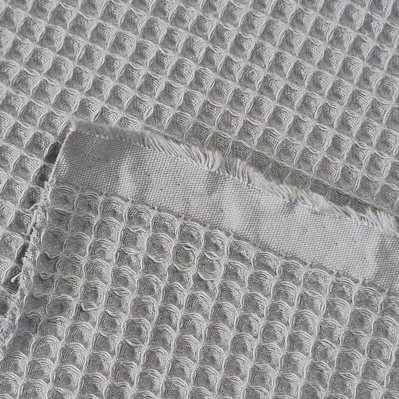 Tela de Piqué Waffle Gris (ancho 1,50M) - Imagen 2