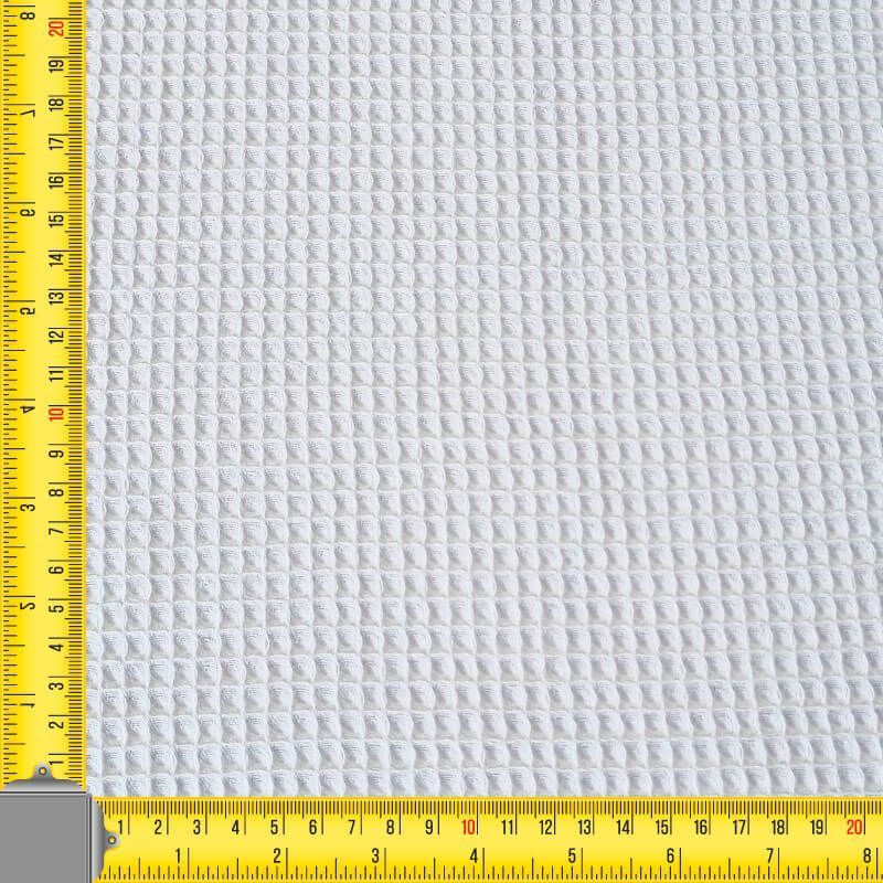 Tela de Piqué Waffle Blanco Óptico (ancho 1,50M) - Imagen 3