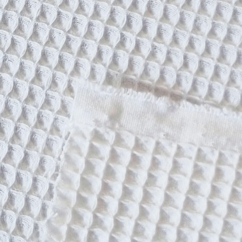 Tela de Piqué Waffle Blanco Óptico (ancho 1,50M) - Imagen 2